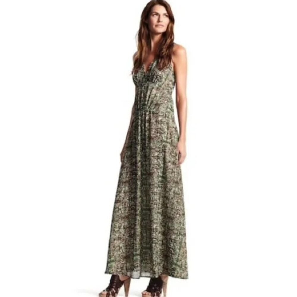 DEREK LAM FOR DESIGN NATION ANIMAL PRINT MAXI DRESS